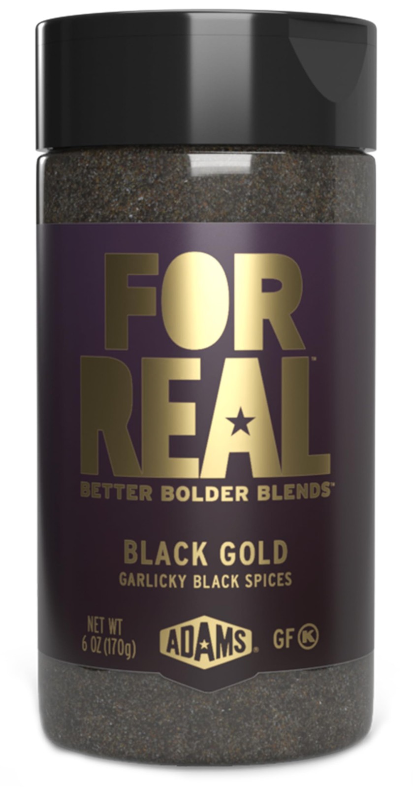 FOR REAL Black Gold Seasoning – Garlicky Garlic, Pepper & 1 Pack