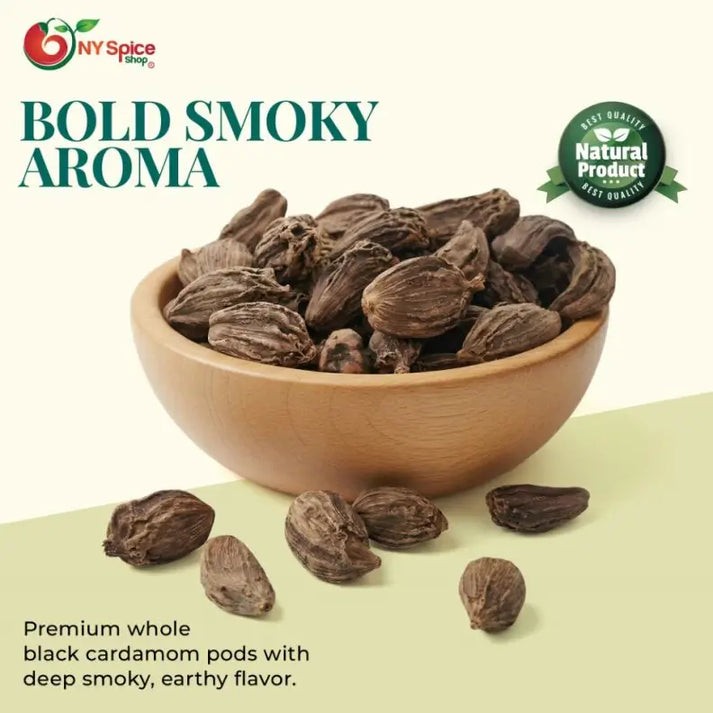 Black Cardamom Pods Whole Item Weight 4oz-1lb