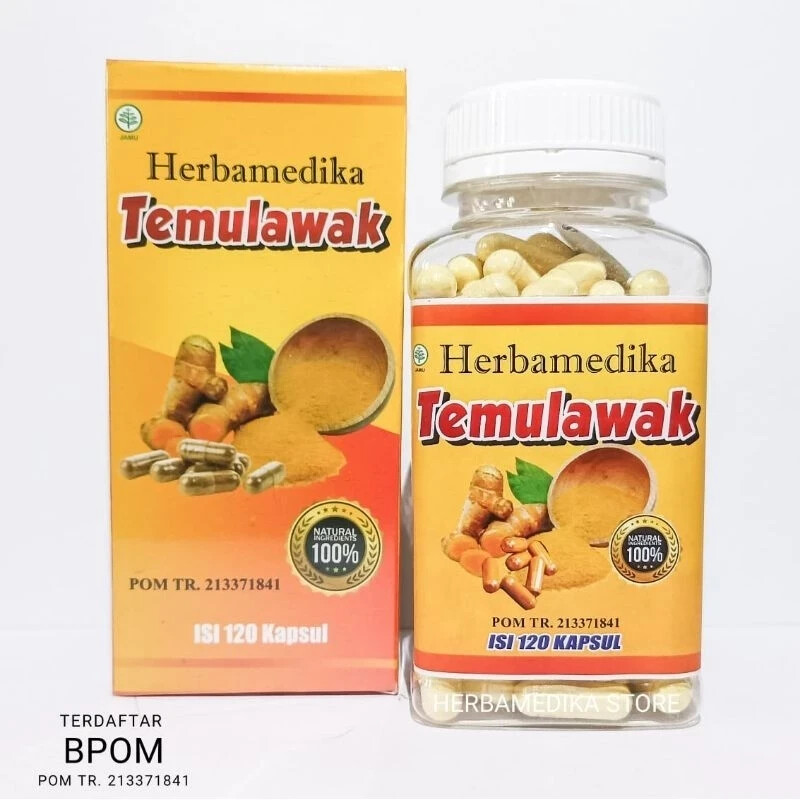 TEMULAWAK Powder Caps Natural Organic Herb Spices Fresh Pure Hygienic Premium