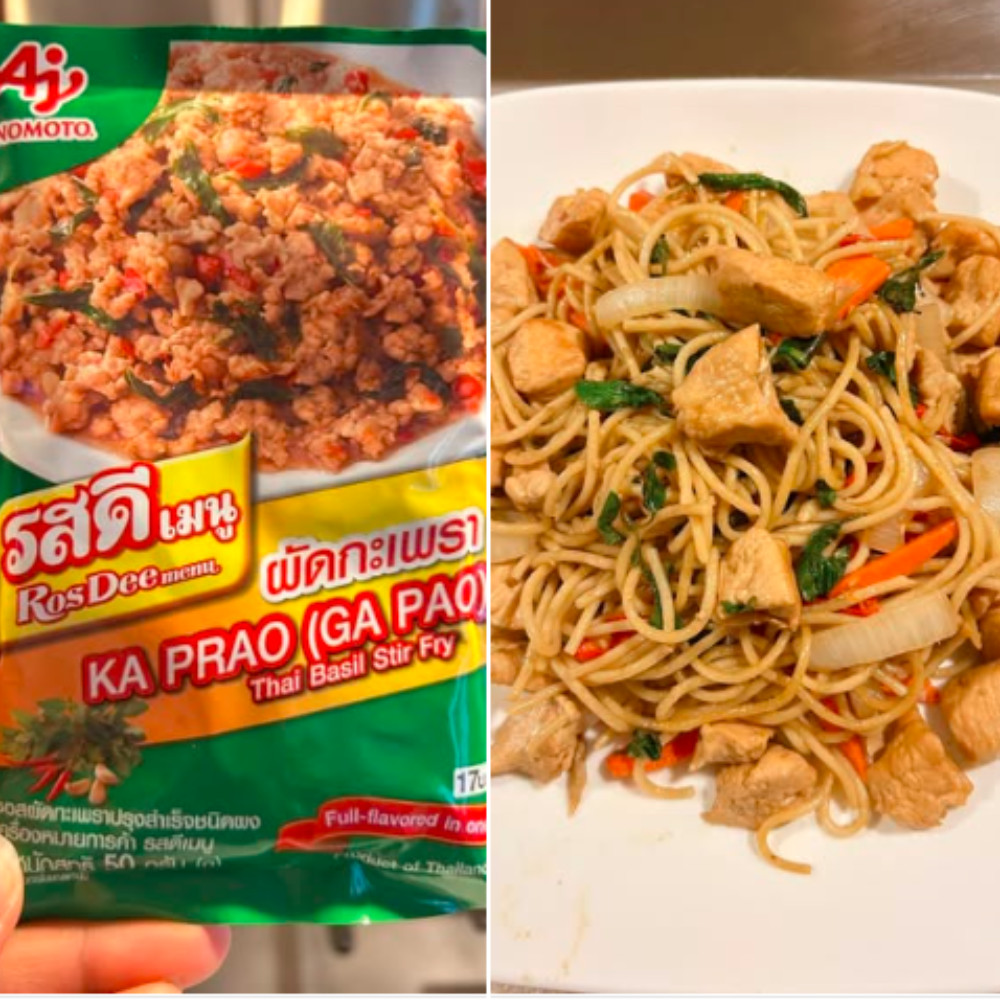 Ros Dee Spicy Powder Ajinomoto PAD KRAPRAW Thai Food Basil Leaves Aroma 50gx10g.
