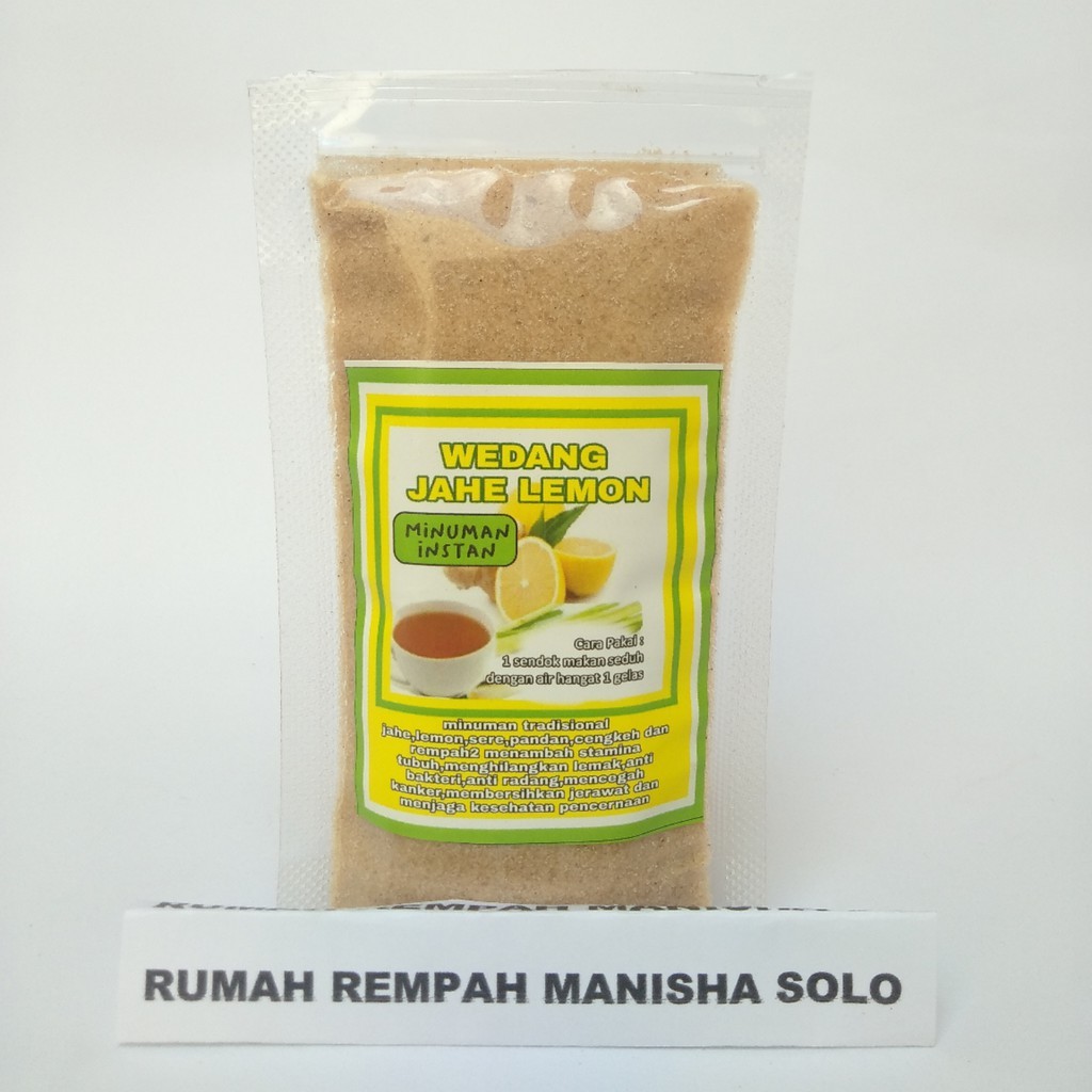 Instant Lemon Ginger Herbal Drink Mix with Turmeric & Lemongrass 100g