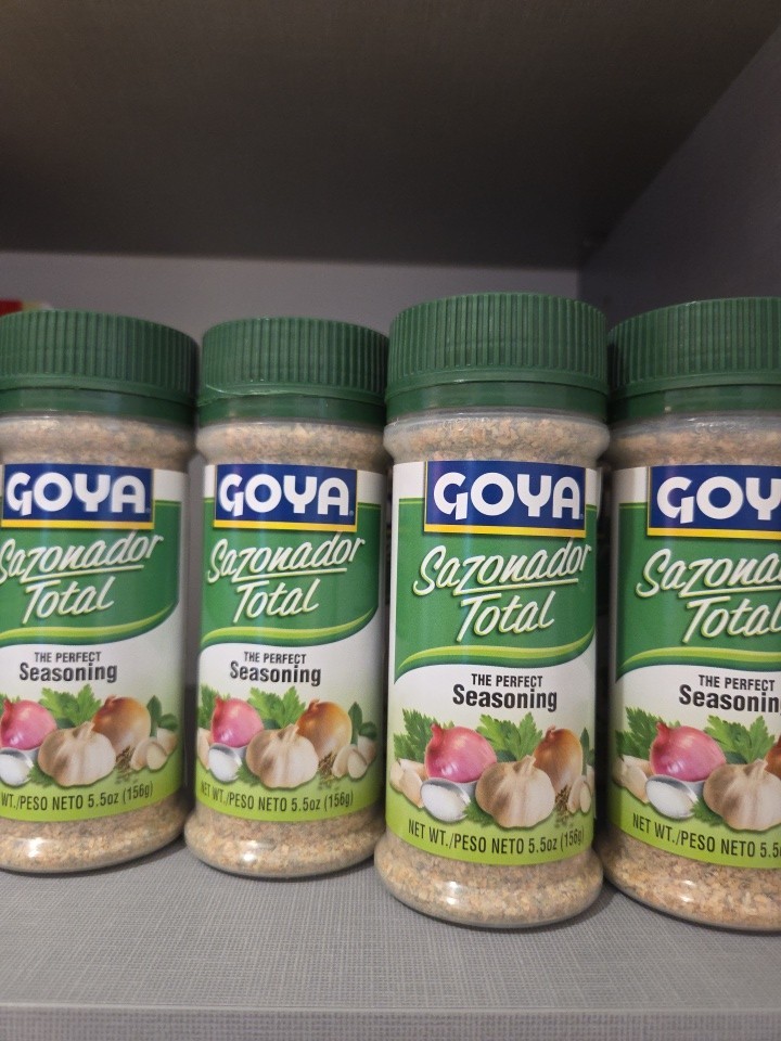 (4 Pks/11oz ea.) Goya Total Seasoning Original Garlic Onion Sazonador Total