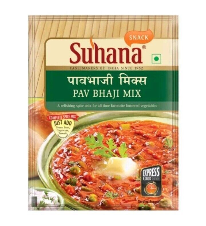 Suhana PAV BHAJI MIX 50gm Pouch | Spice Mix | convenient & cooks in mins