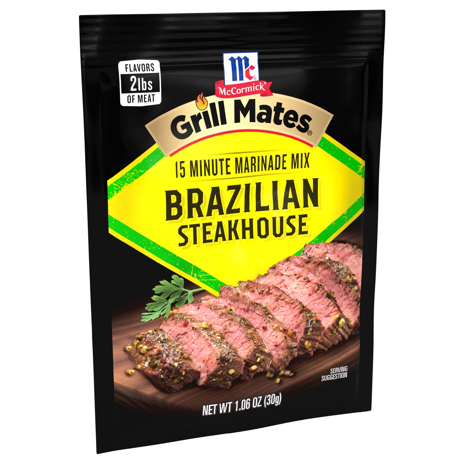 McCormick Grill Mates Brazilian Steakhouse Marinade Mix 1.06 Oz Pack of 12
