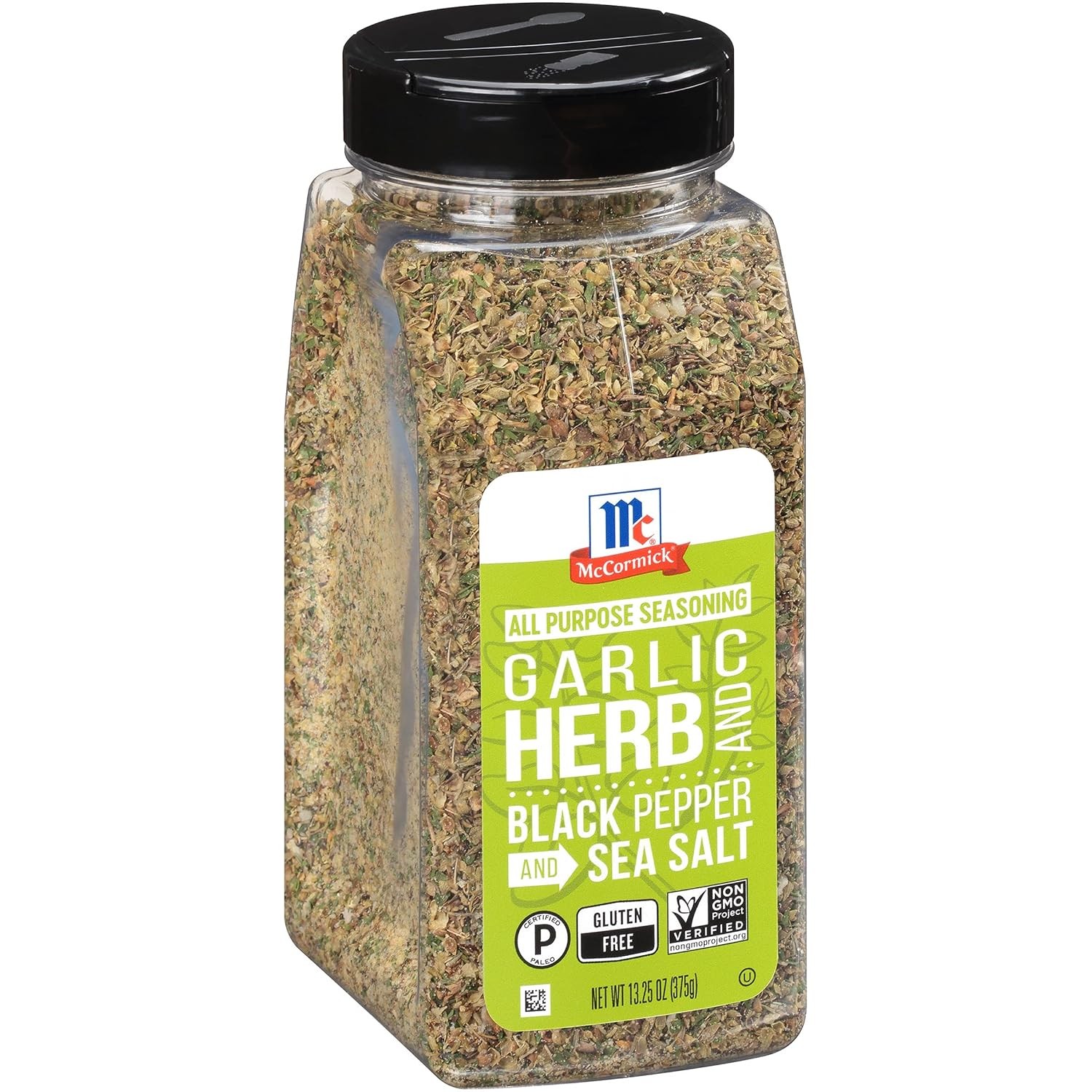 McCormick Garlic, Herb and Black Pepper Sea Salt 13.25 Ounce (Pack of 1)