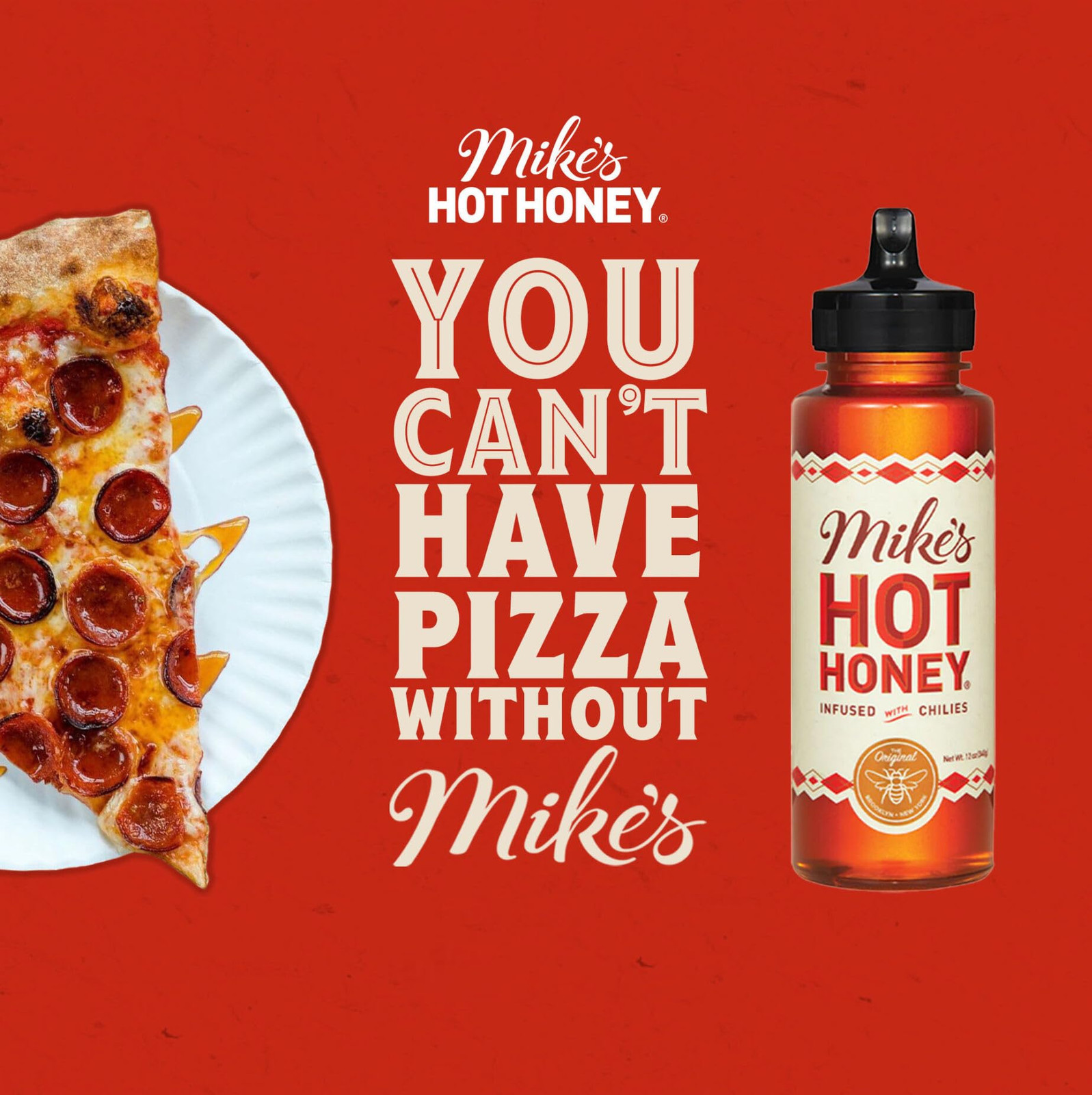 Mike’s Hot Honey 10 Ounce Sweet Heat Honey Infused with Chili Peppers