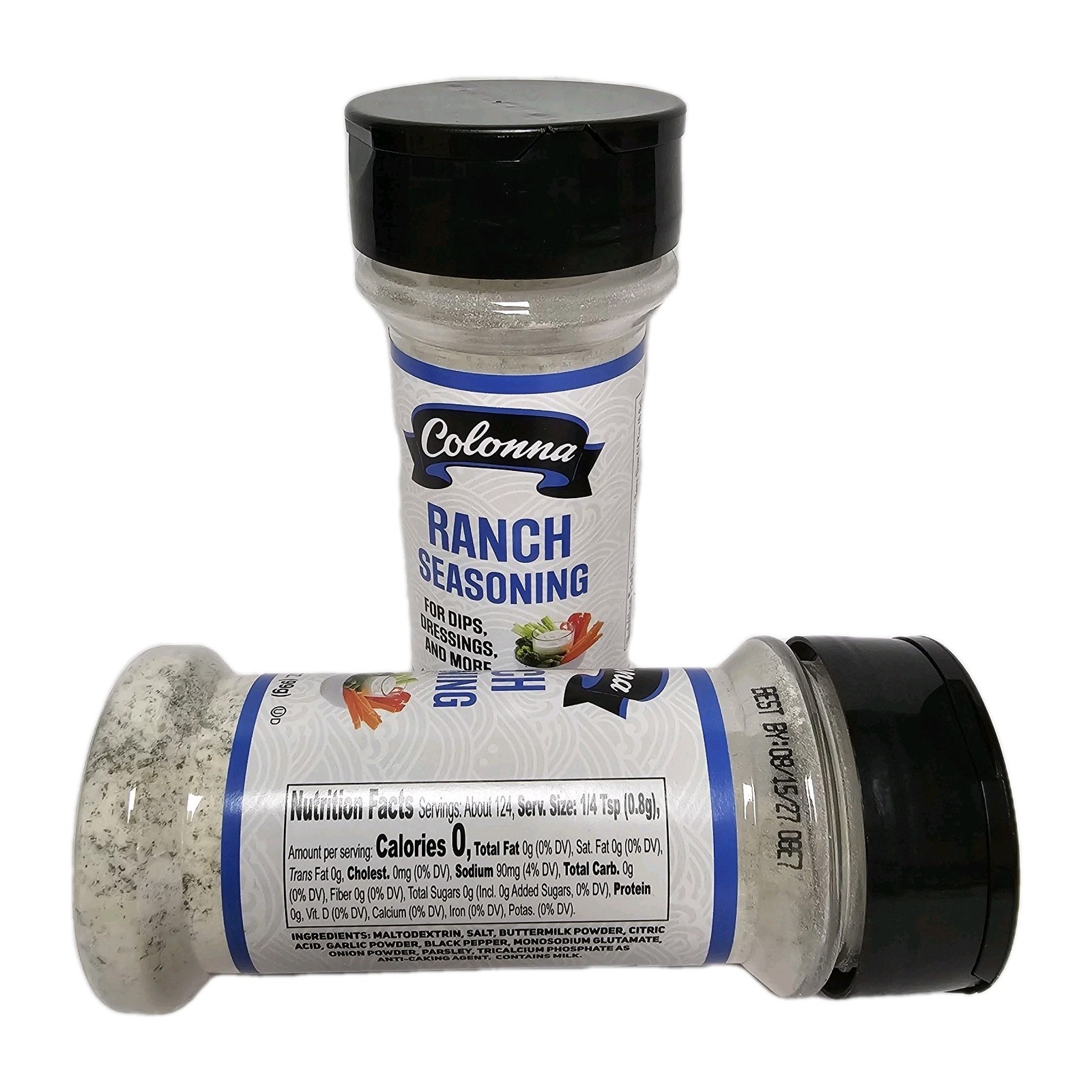 Colonna Ranch Seasoning 2 Pack 3.5 oz Ranch Dip Mix Popcorn Wings Potatoes