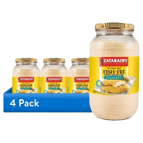 (4 pack) Zatarain’s Gluten Free Seasoned Fish Fri, 5.75 lb Jar
