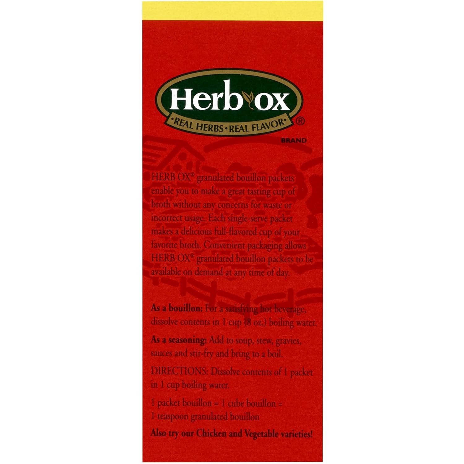 Herb-Ox Sodium Free Bouillon Bundle,`Beef and Chicken, 100 Total Packets