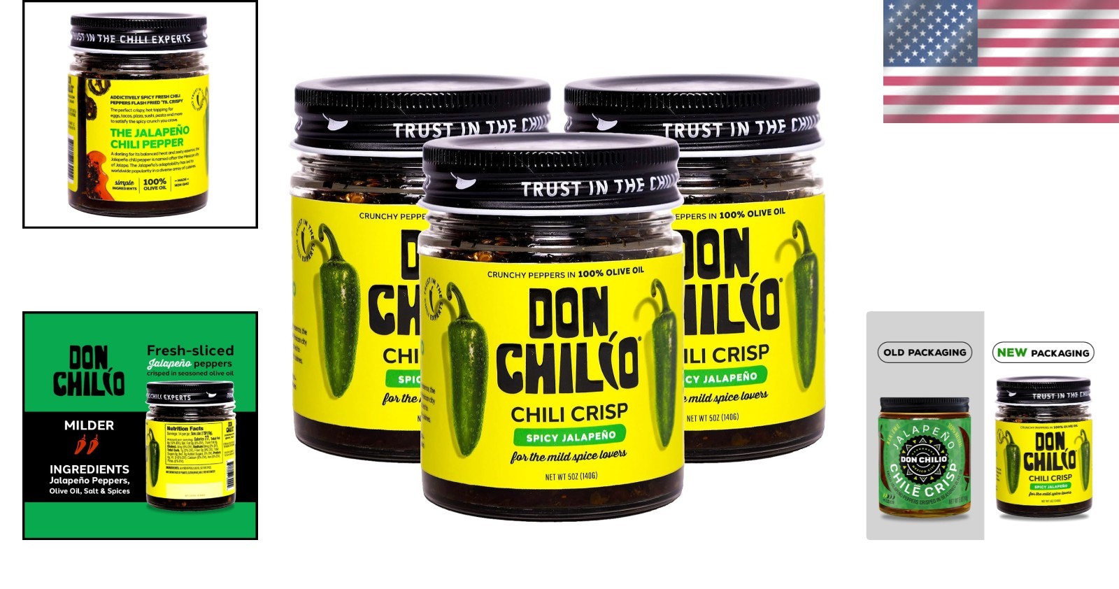 Crunchy Sliced Jalapenos in Hot Seasoned Olive Oil (3 Pack)