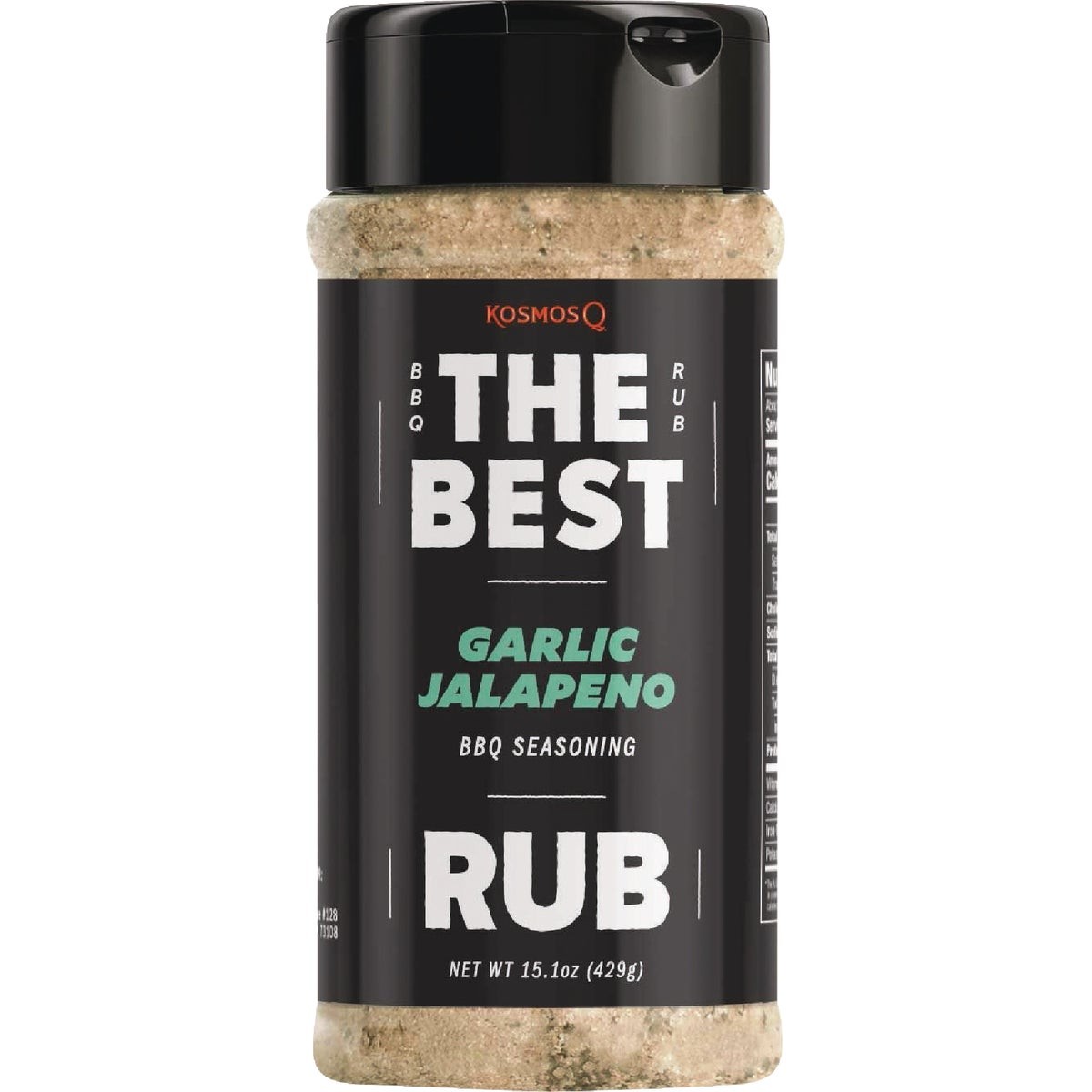Kosmos Q 15.1 Oz. The Best Garlic Jalapeno Rub KOS-TBGJ-RUB-Shk KOSMOS Q