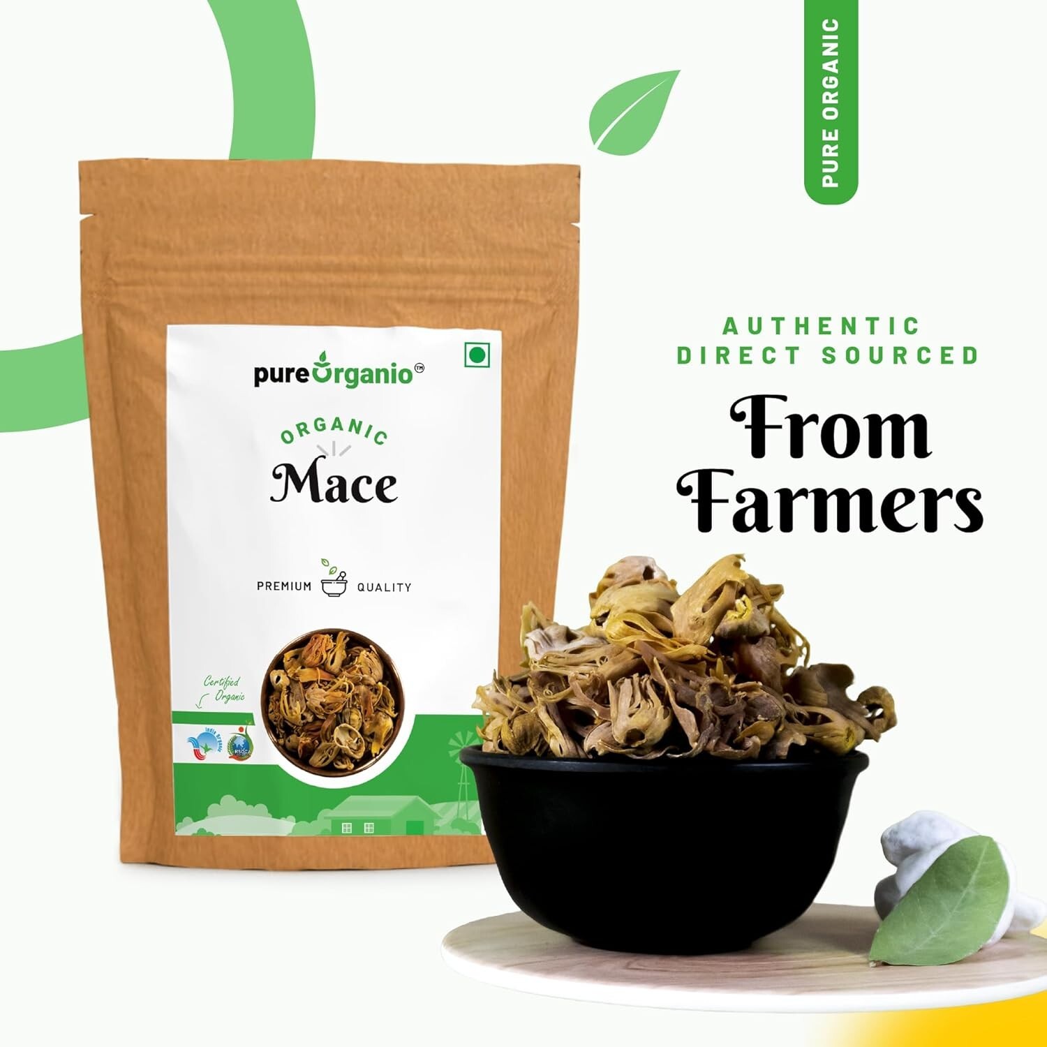 Pure Organio Organic Whole Mace Spice – japatri – Mace Javitri whole flowers-50g