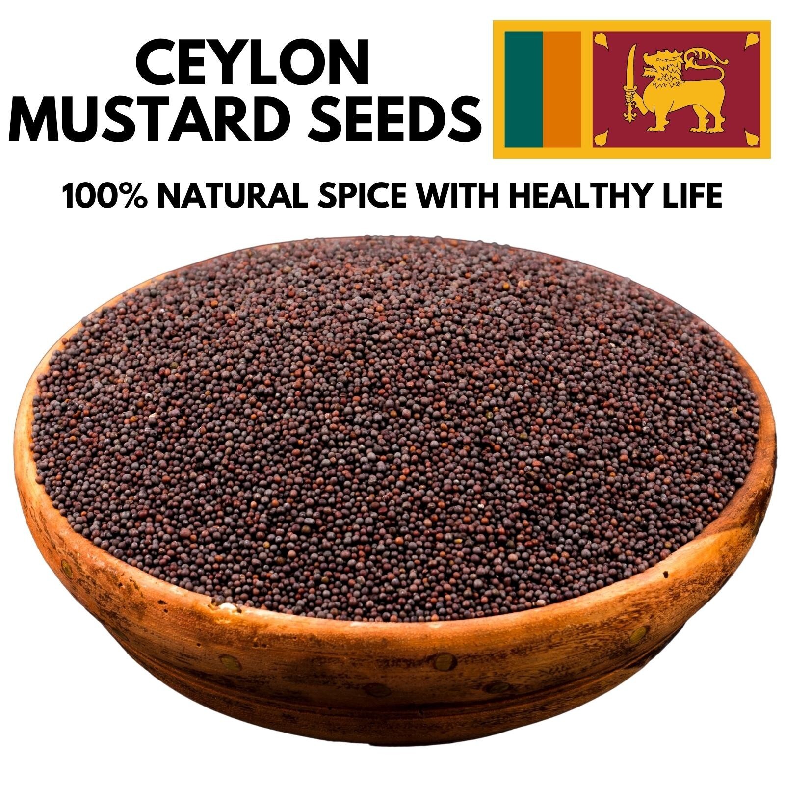 Mustard Seed Black Whole Dried Spice Organic Herb Seasoning For Cooking 3.5oz