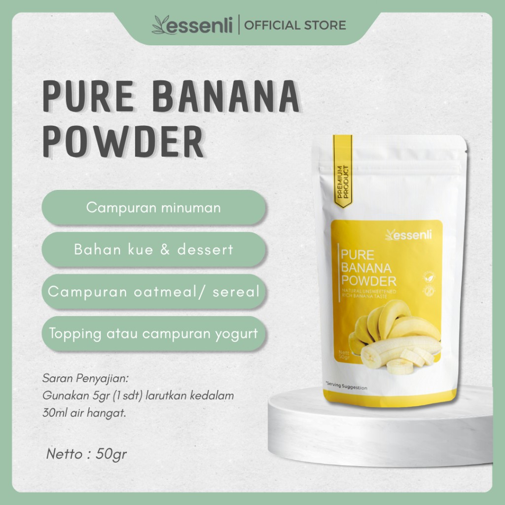 Banana Powder 50g Versatile Ingredient For Mixing Craft Blending
