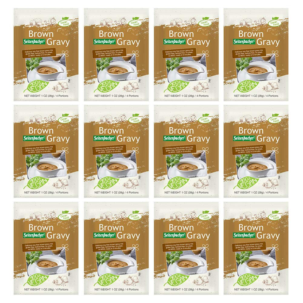 Gluten-Free Vegetarian Brown Gravy Mix, 1 Ounce Package (Pack of 12)