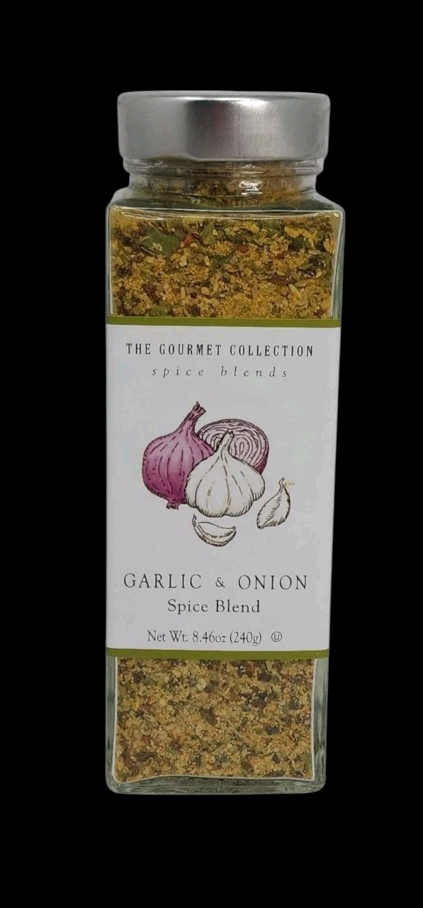 《NEW》2-PK The Gourmet Collection Spice Blends GARLIC AND ONION, 8.46 oz x 2