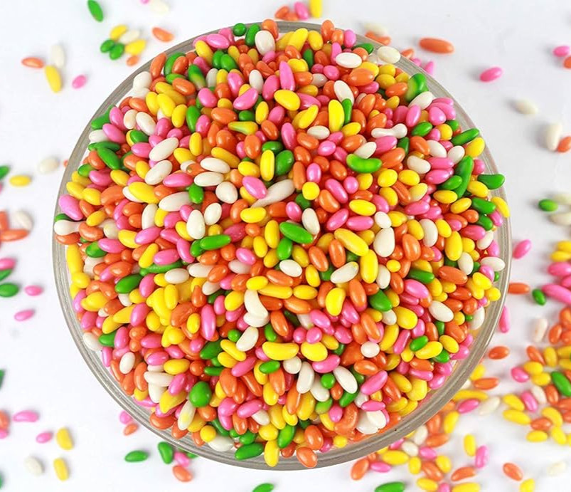 Sugar Coated Fennel Seeds Candy Mouth Freshener Colourful 100 gm