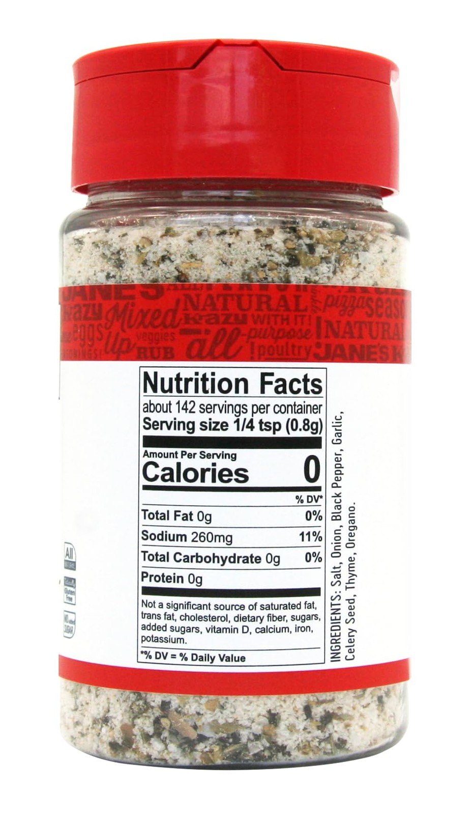 Jane’s Krazy Mixed Up Salt, 4 Ounce 4 ounce (Pack of 1)