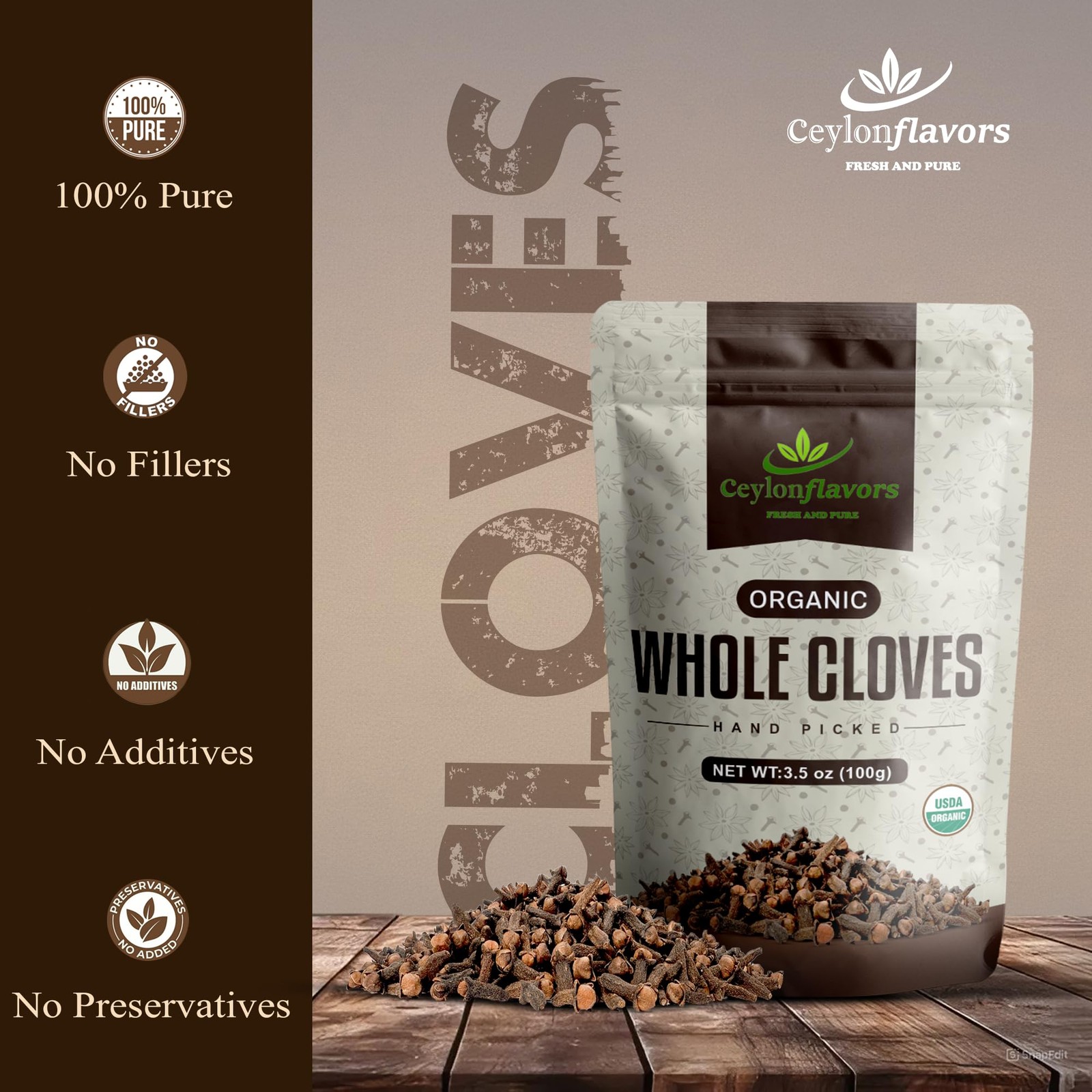 Ceylon Flavors Fresh and Pure Hand Picked USDA Certified Premuim Grade Organi…