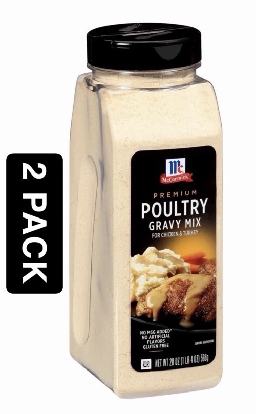 (2) 20 oz Gluten Free Poultry Gravy Mix – Quick Preparation Exp Is 01/2026 NEW