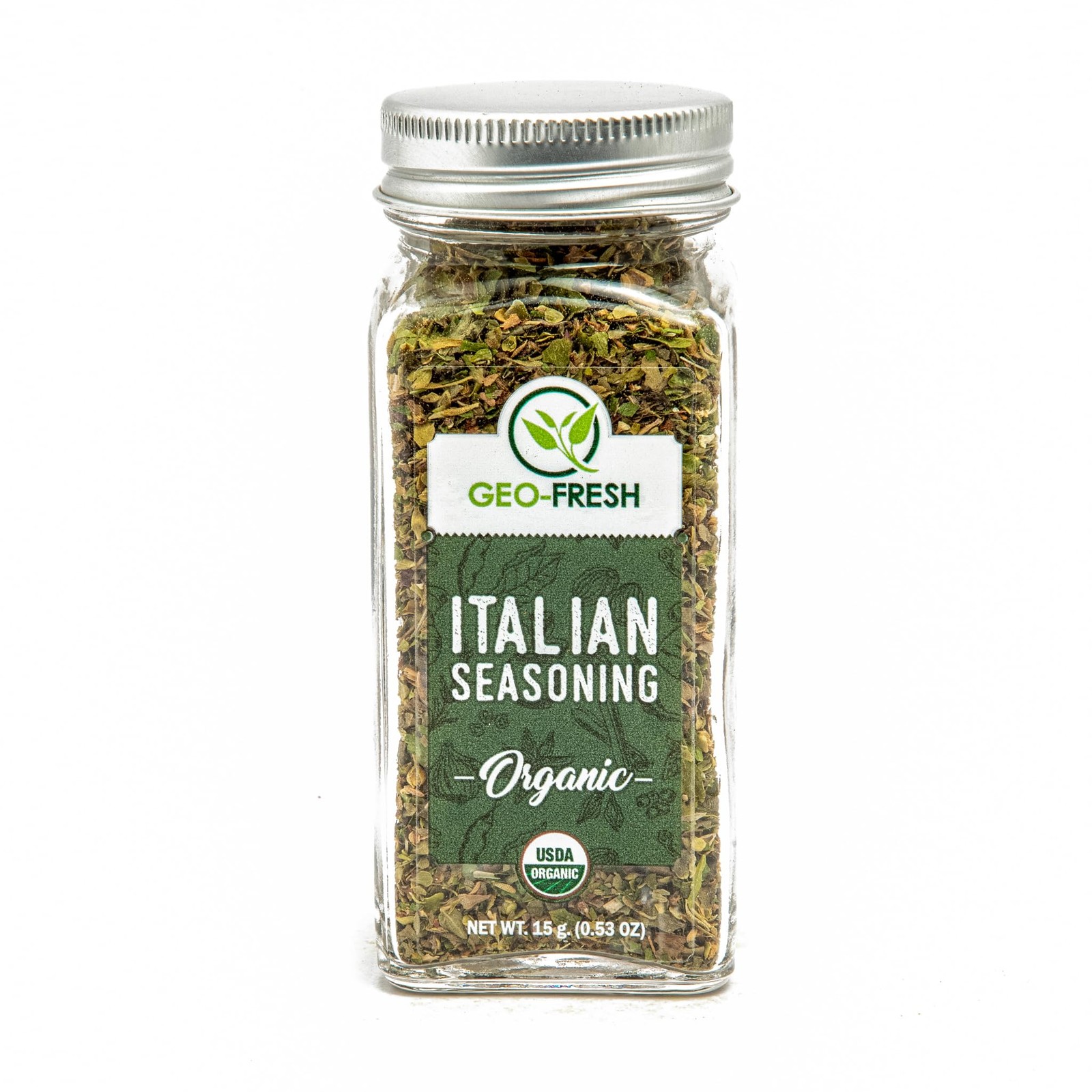 Organic Italian Seasoning, 0.53 oz (15g), Non-GMO, Kosher, 100% Organic Herbs…