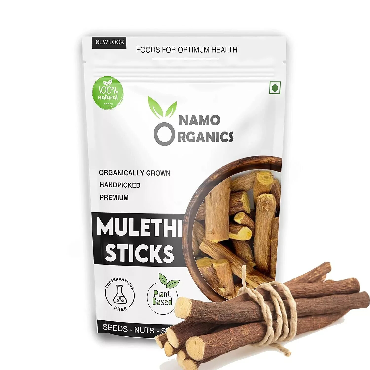 Namo Organics Licorice Roots, Mulethi Sticks Pack Of 100gm