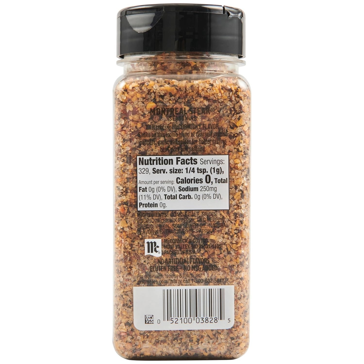 McCormick Seasoning, Montreal Steak, No MSG Added, Gluten Free, No Artificial…