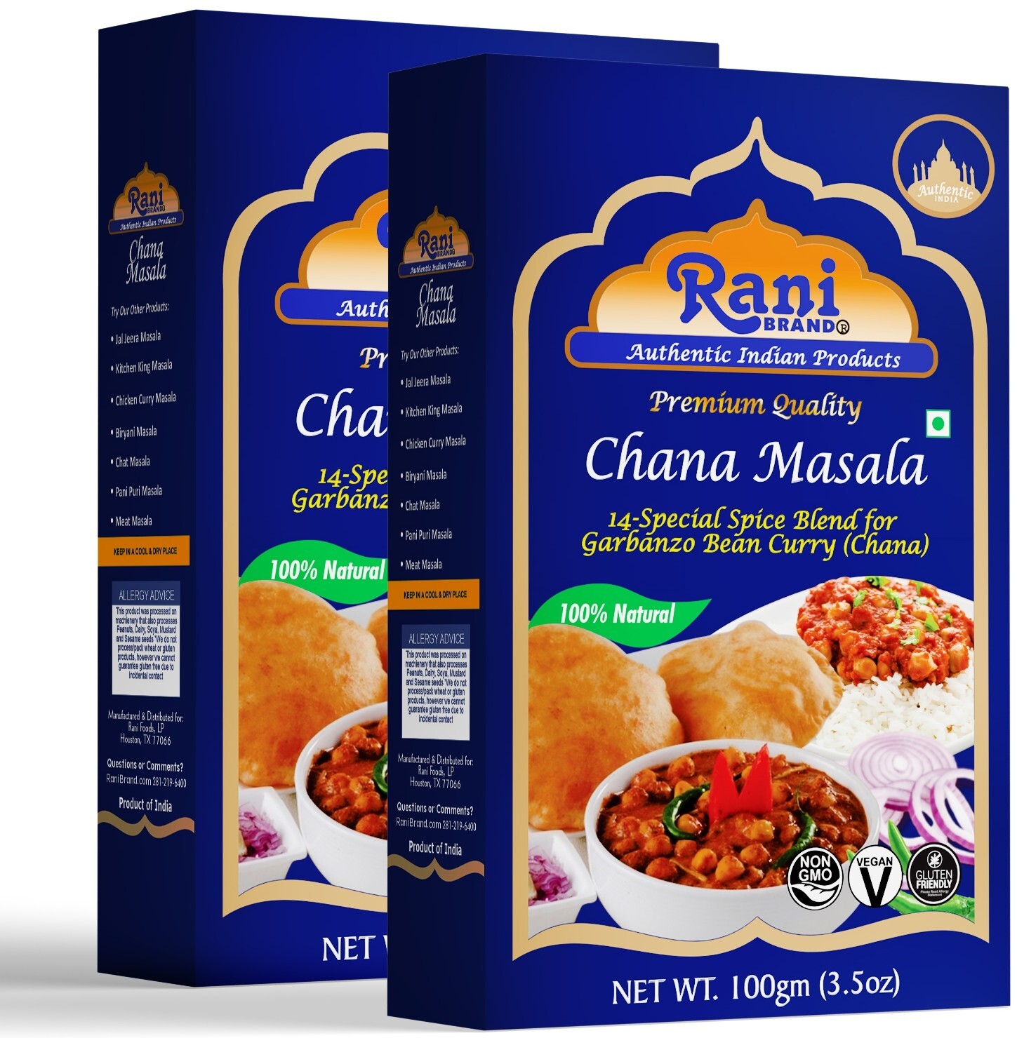 Rani Chana Masala (Garbanzo Curry 15-Spice Blend) 3.5oz (100g)