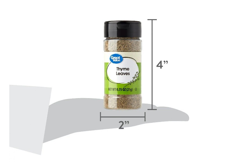 ❤️Great Value THYME LEAVES Seasoning, 0.75 Oz Cooking Kitchen Chef Spices