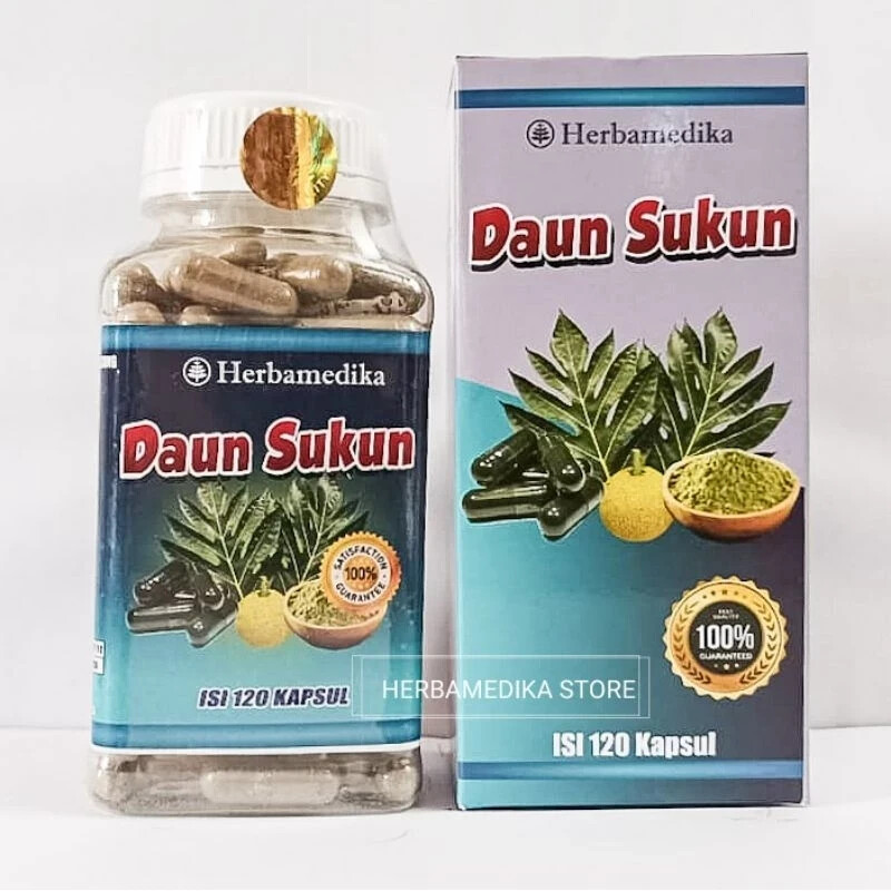 DAUN SUKUN Powder Caps Natural Organic Herb Spices Fresh Pure Hygienic Premium