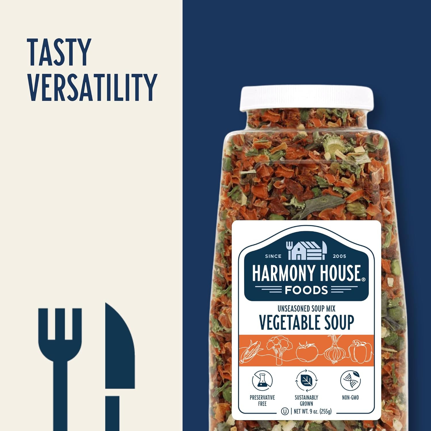 Premium Vegetable Soup Mix – Dehydrated Vegetables for Cooking, Camping, Emergen