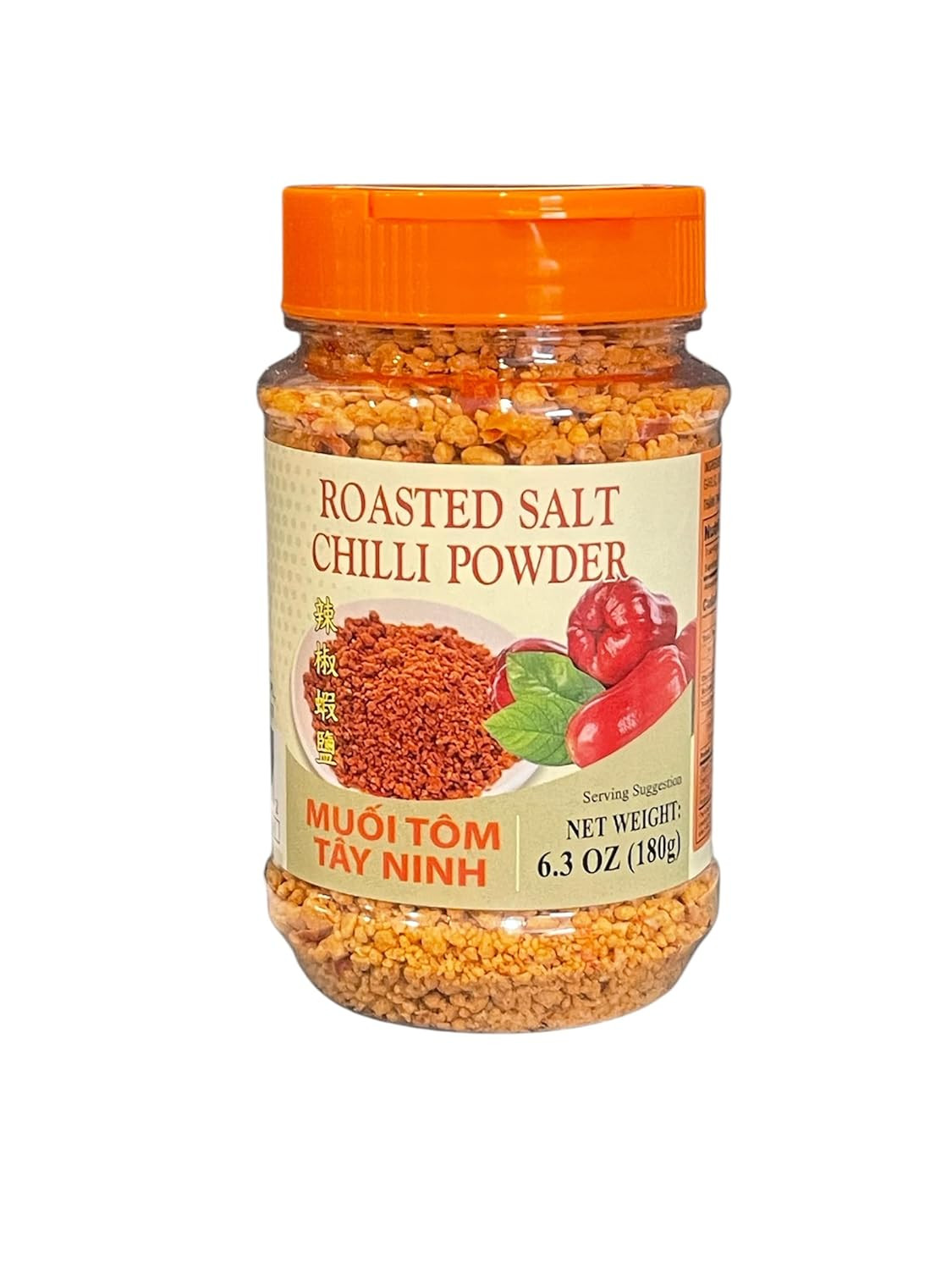 1 Pack – Roasted Shrimp Salt and Chili Powder – Muoi Tom – 6.3 Oz per Bottle