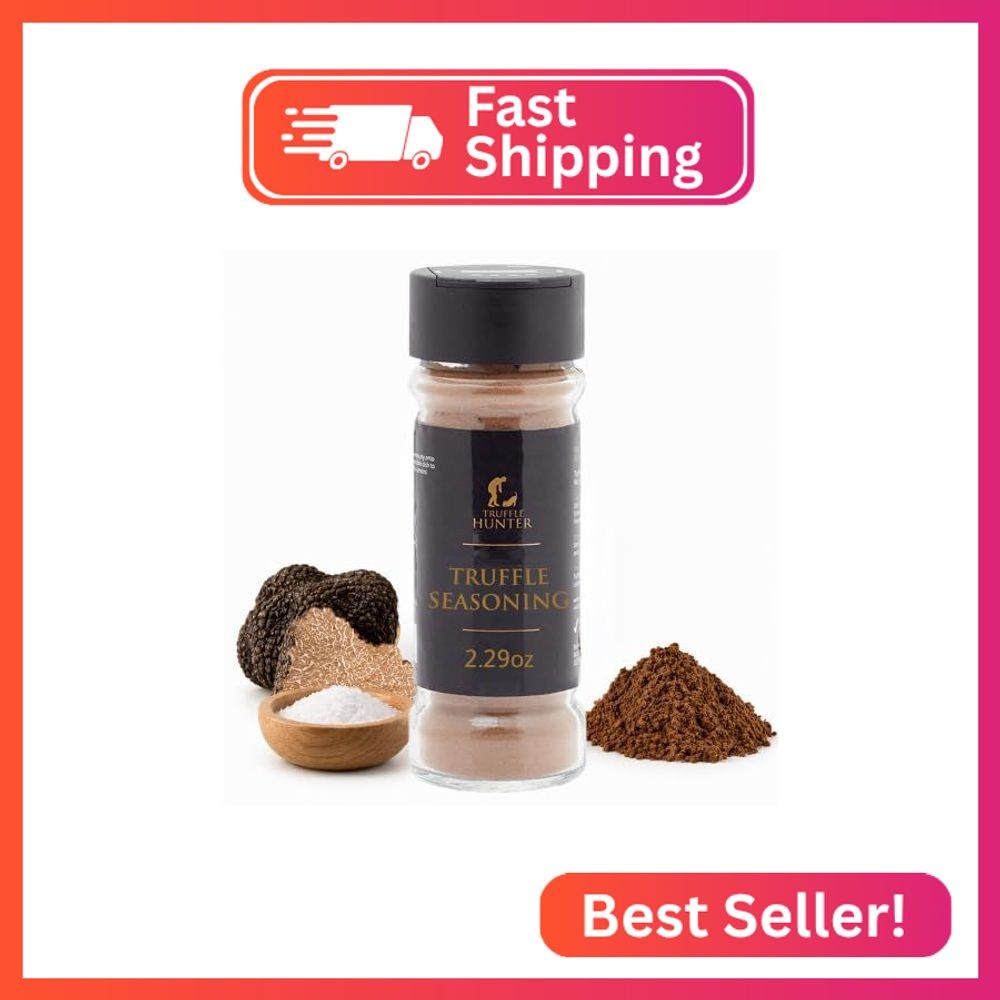 TruffleHunter – Black Truffle Seasoning – Umami – Gourmet Condiments – 2.29 Oz