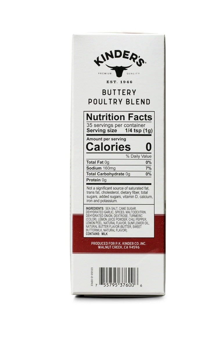 (4) Kinder’s Butcher’s Turkey Brine Kit With Brine Mix 11.25 oz. BUTTERY POULTRY