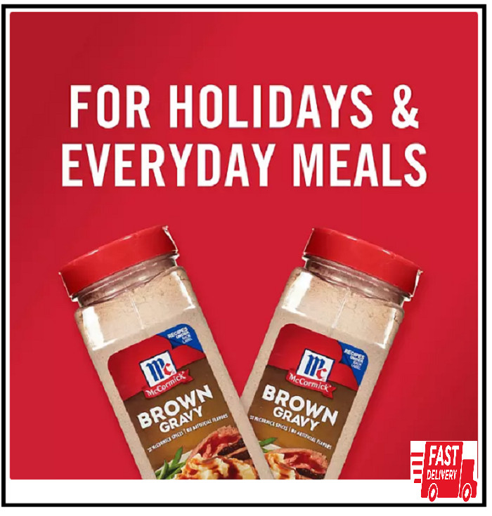 2 PACK – McCormick Brown Gravy Mix (21 oz.) Total 42 oz. FREE SHIPPING