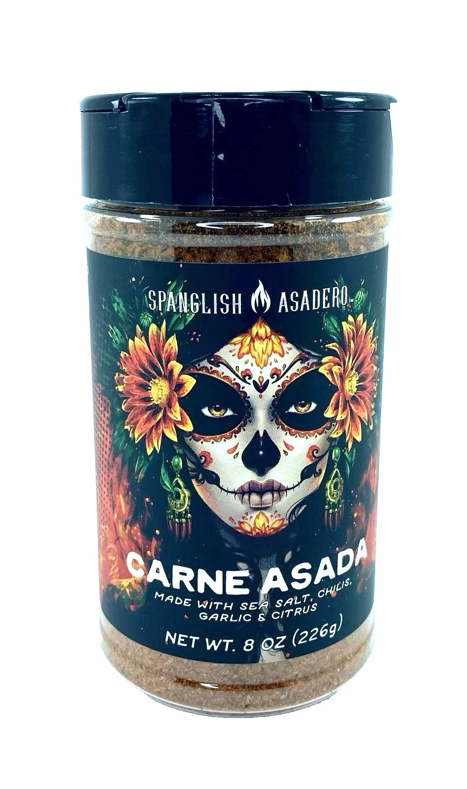 Spanglish Asadero Carne Asada Seasoning 8 oz Bold Garlic & Citrus Rub NEW Mix