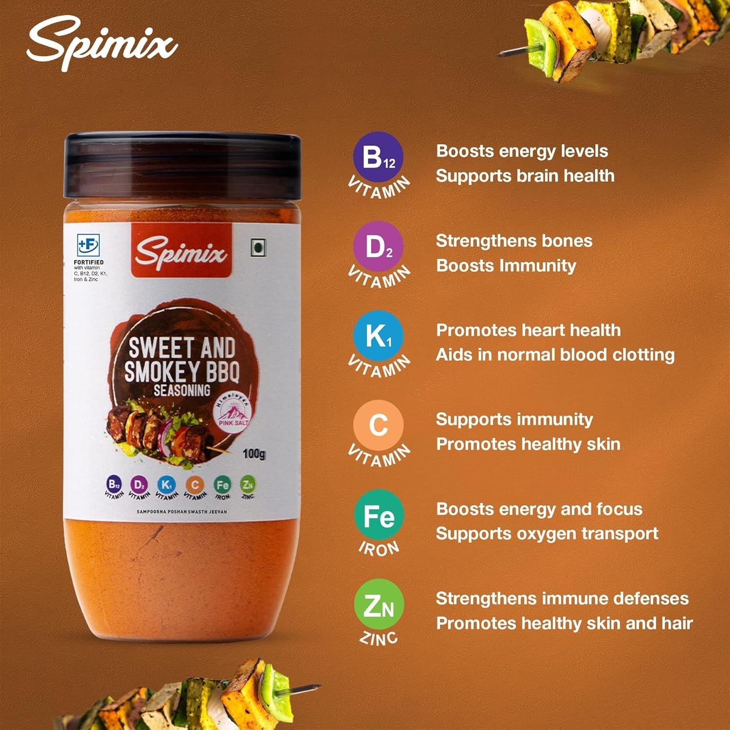SPIMIX Sweet & Smokey BBQ Seasoning 100g