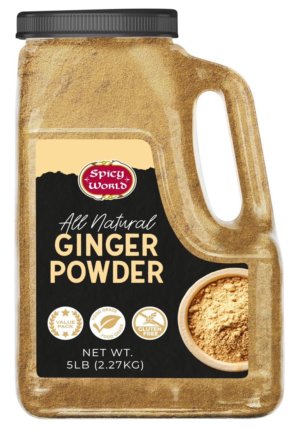 Bulk Ginger Powder 5 LB – Gluten Free Ground Dried Ginger Root for Cooking, Baki