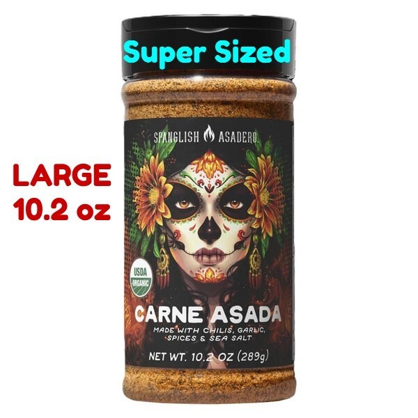 Spanglish Asadero Carne Asada Seasoning 10.2 oz Citrus Garlic Sea Salt & Chili