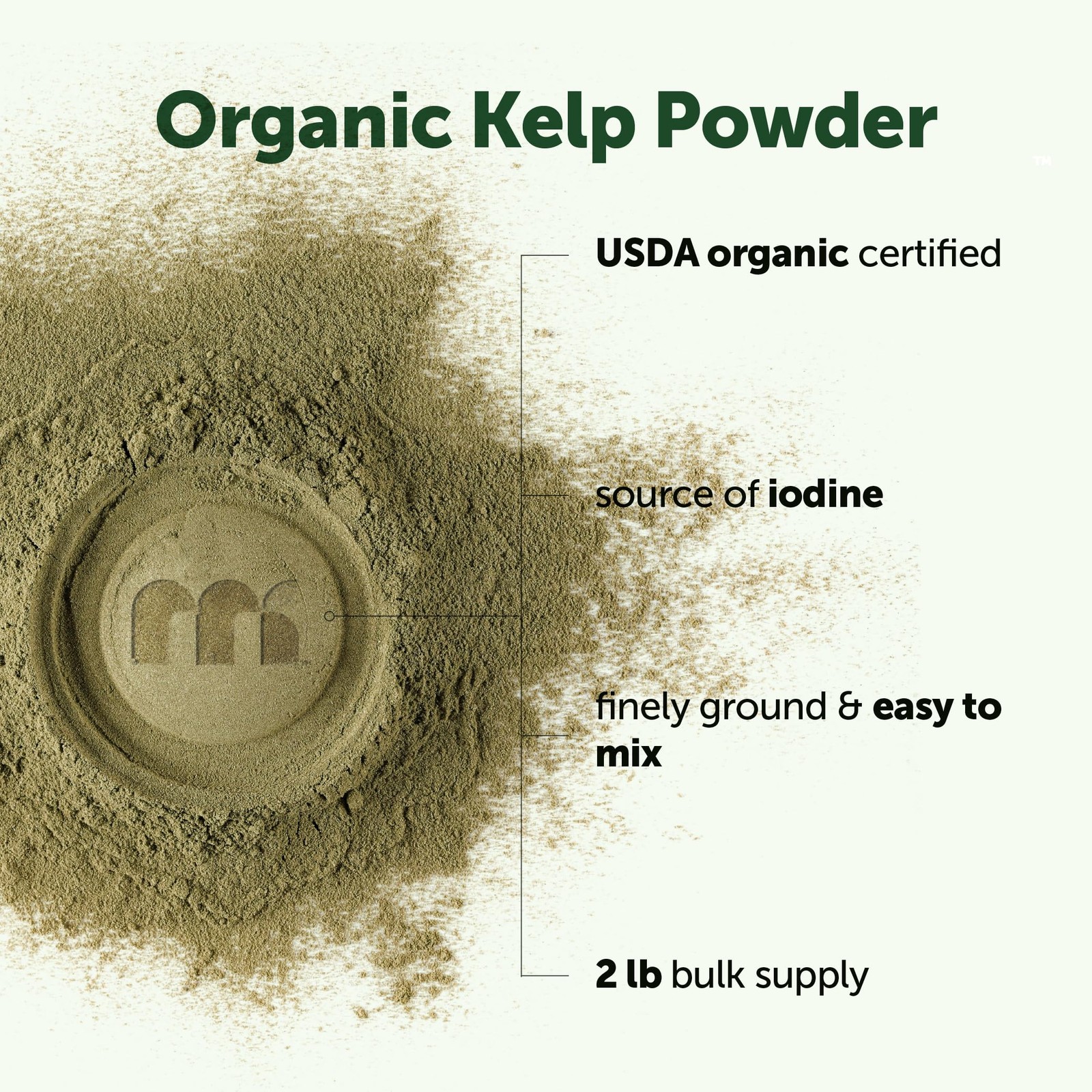 Micro Ingredients Organic Kelp Powder, 2 lb | Whole Plant 2 Pound (Pack of 1)