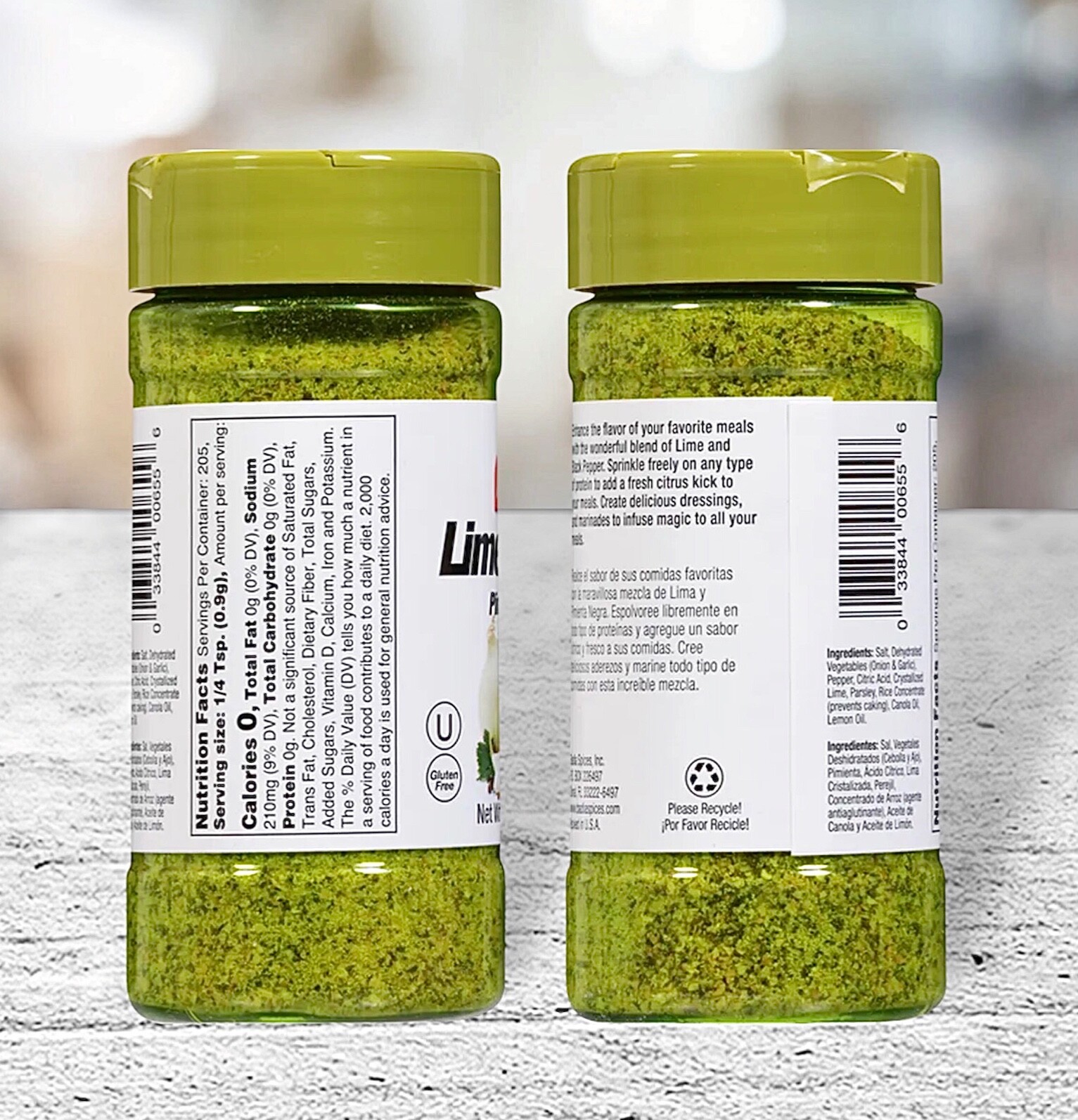 2 Badia Spices Lime Pepper Seasoning 6.5oz Each