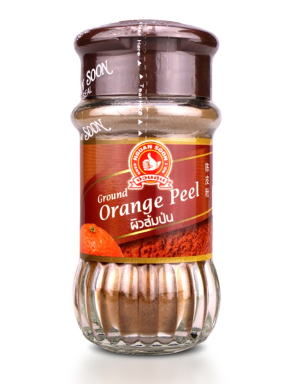 Nguan Soon No.1 Hand Brand Ground Orange Peel Dessert Seasoning Herbs Bottle 45g