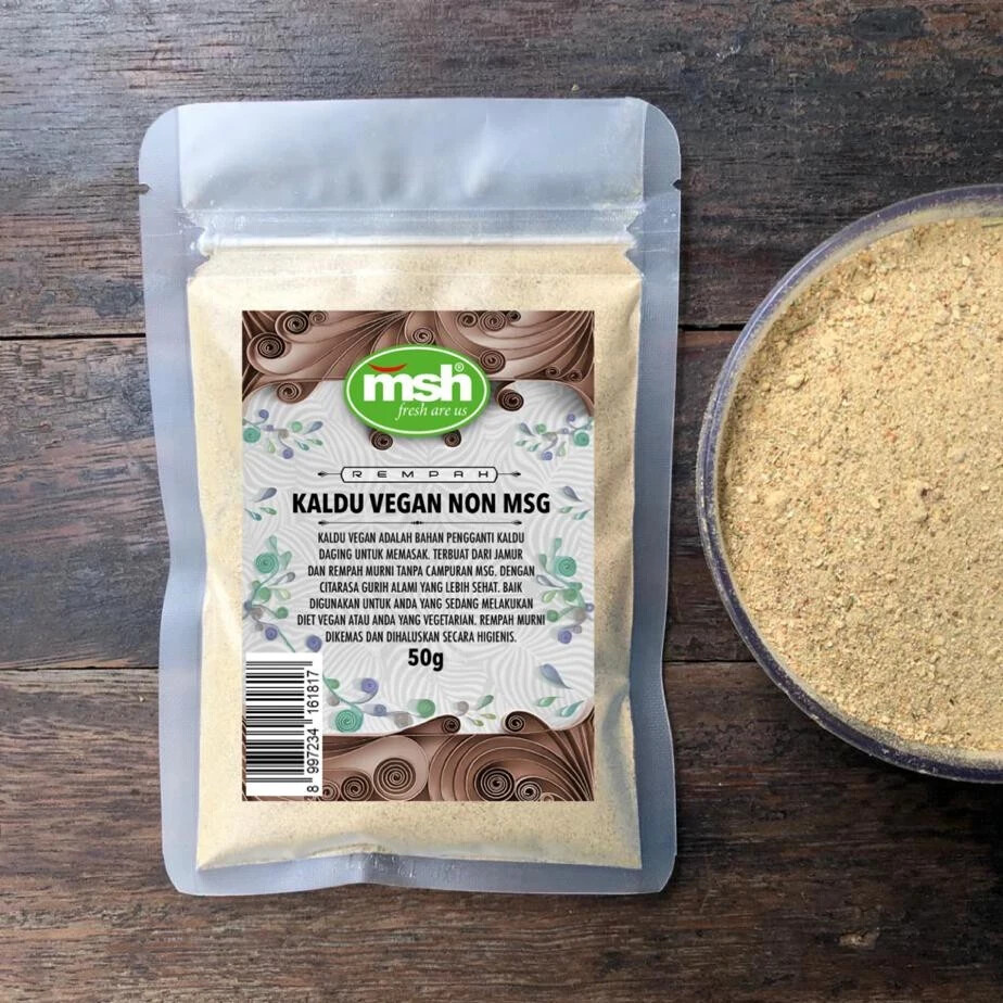 Vegan Broth No MSG Natural Organic Herbs Spices Fresh Pure Hygienic Premium