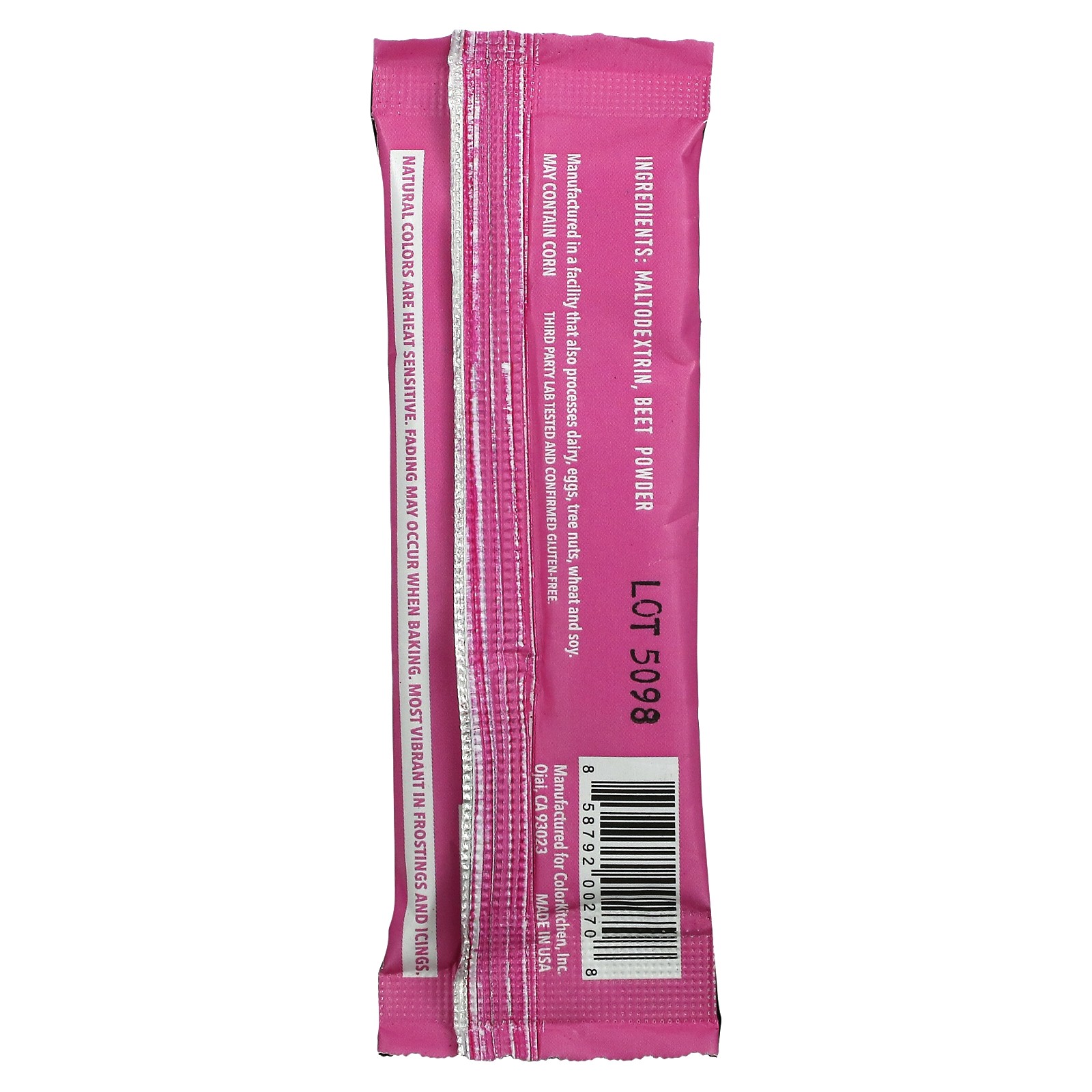 Food Colors From Nature, Multi-Color, 3 Powder Packets, 0.11 oz (3 g) Each