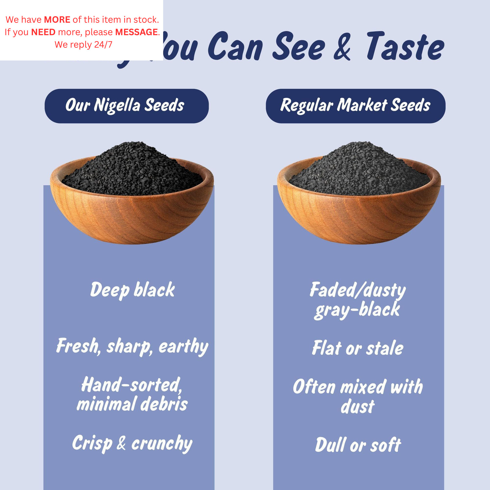 USDA Organic Nigella Seeds, Lab Tested for Heavy Metals, Small