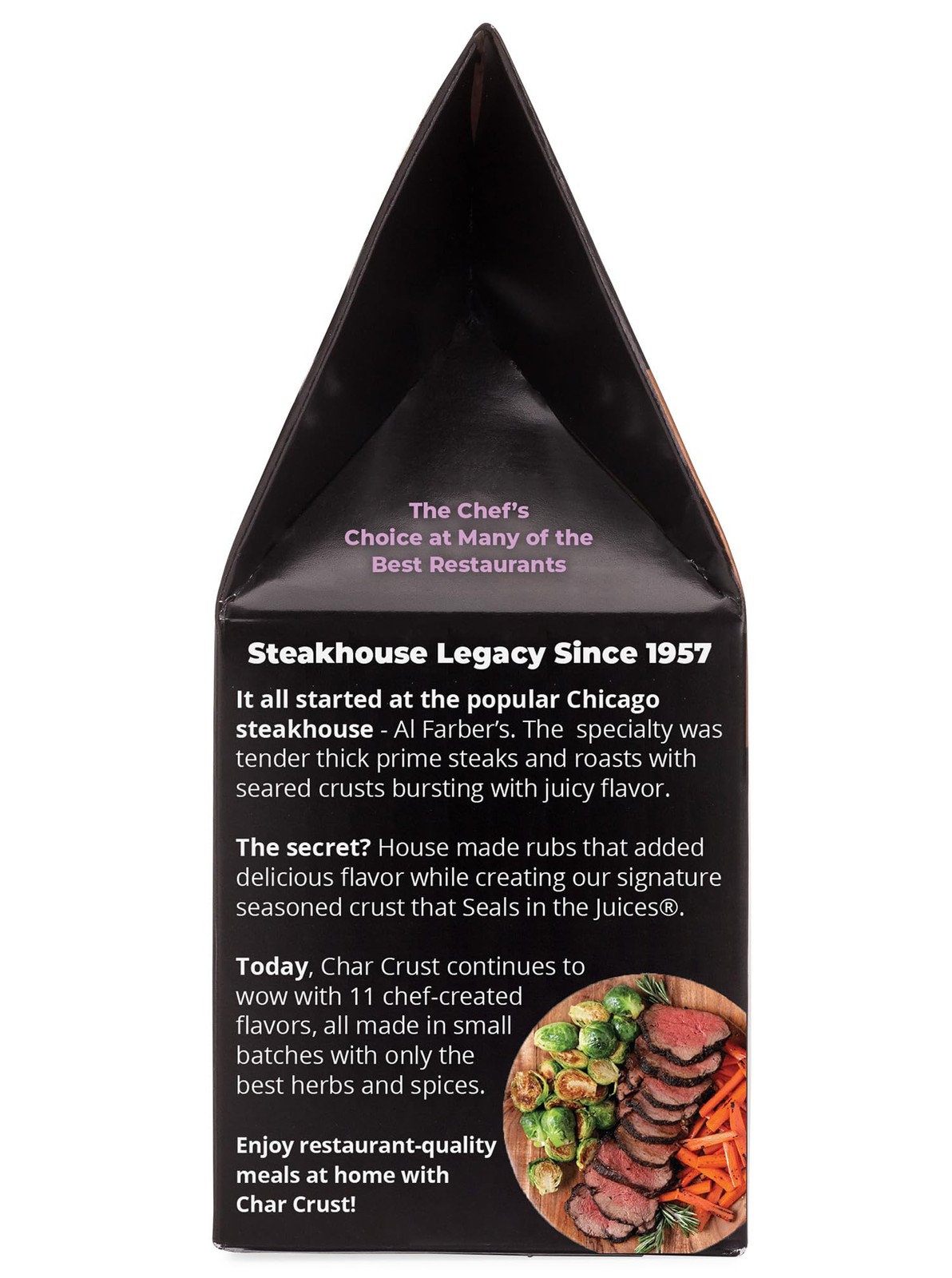 Char Crust Dry-Rub Seasonings 4 Ounce (Pack of 6), Roasted Garlic Peppercorn