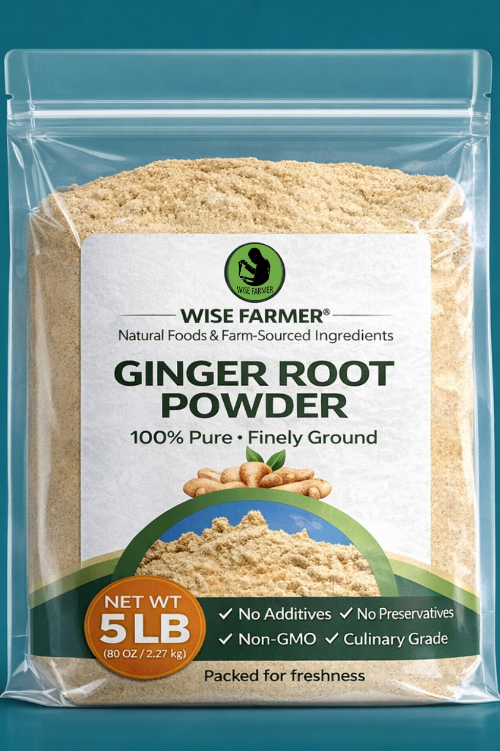 Nigerian Ginger Powder – Premium Organic Ginger Root Powder | – 2 oz to 5lbs