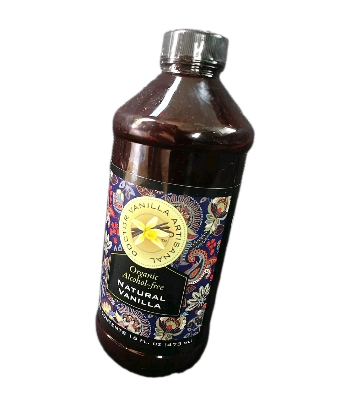 Organic Alcohol Free Natural Vanilla 16fl Oz Large Bottle New Sealed