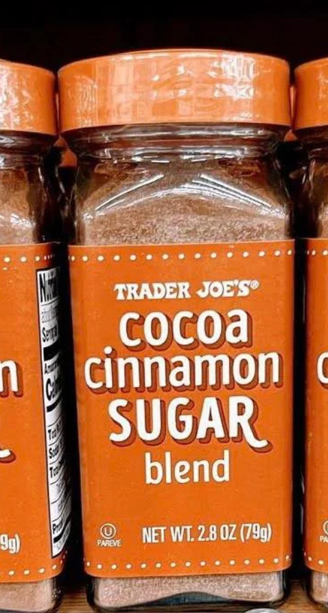 Trader Joe’s Cocoa Cinnamon Sugar Blend Sprinkle Seasoning 2.8 oz NEW RARE