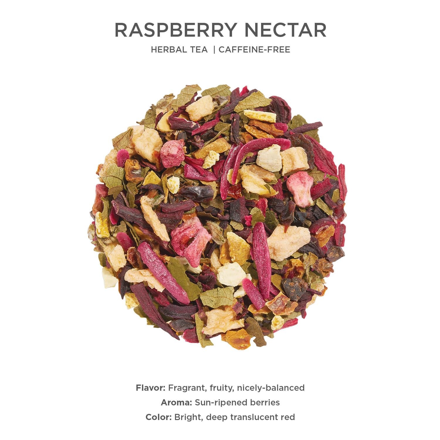 Tea Forte Raspberry Nectar Premium Loose Leaf Caffeine-Free Herbal Tea Blend …